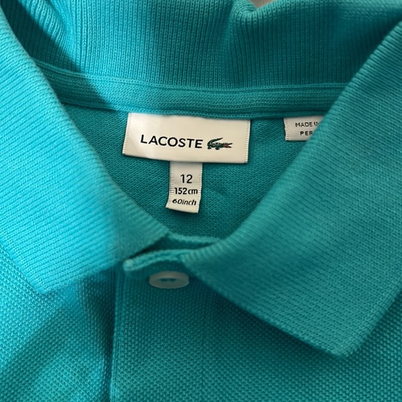 Lacoste boys short sleeve polo 10Y 12Y. - Picture 3 of 5